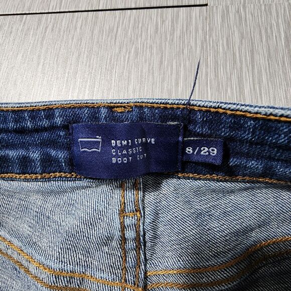 Levi’s The Demi Curve Classic Boot Cut Jean Women's Size 8/29 Mid Rise Stretch - Picture 4 of 12